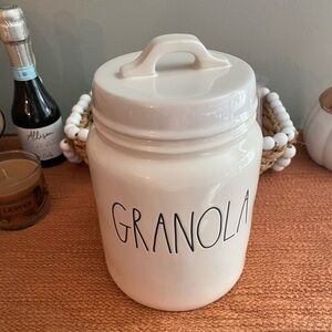 Rae Dunn White Granola Storage Jar